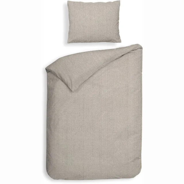 Heckettlane Spina Dekbedovertrek - Eenpersoons - 140x200/220 cm - Desert Sand