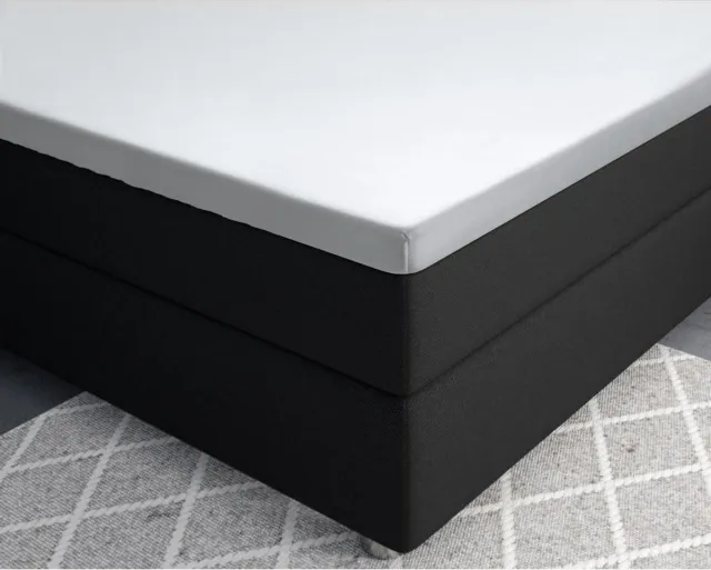 Primaviera Deluxe Satijnen - Topper Hoeslaken - 180 x 200 - Wit