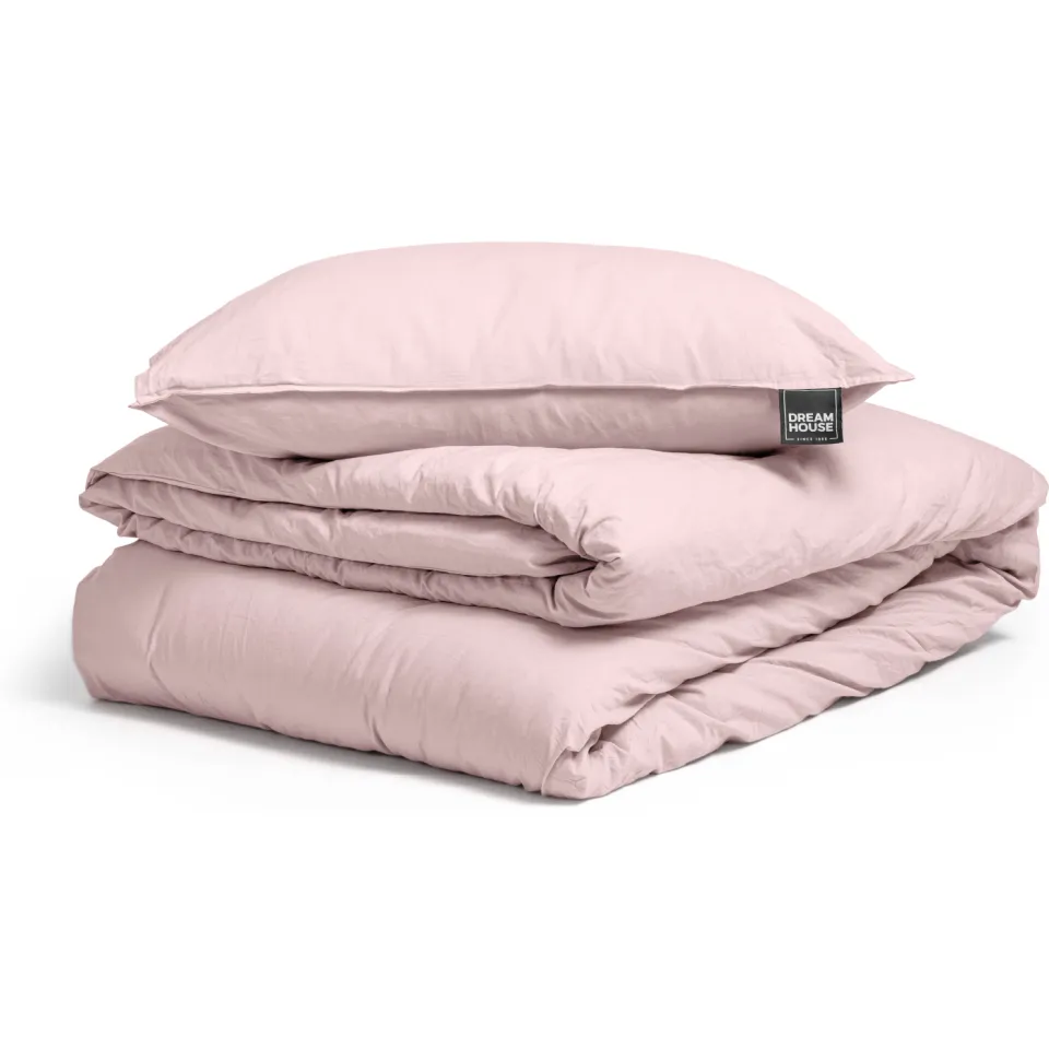 Dreamhouse stone washed dekbedovertrek 1-persoons roze, foto 5
