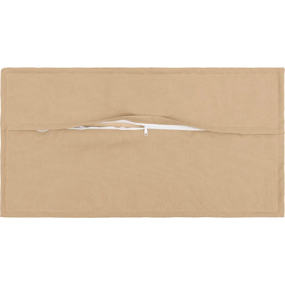 vidaXL Kussensloop 2 st HOUTEN Crèmekleurig 40 x 70 cm Faux Linnen, foto 4
