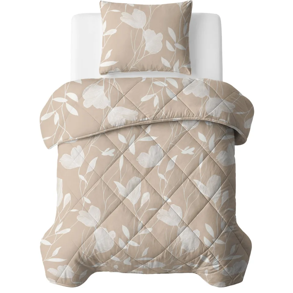 Sleeptime dekbed zonder overtrek Lazy wasbaar beige