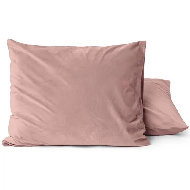 Zavelo Easy All-in-one-Dekbed Velvet Kussenslopen Oud Roze (2-stuks)