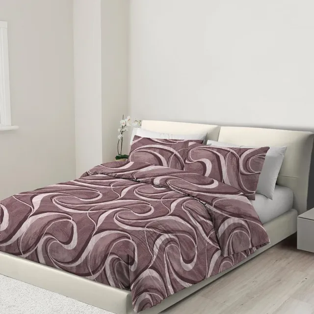 Ibenzoa Beddengoed Set met Rits en Hoekbanden van 100% Microvezel bordeaux