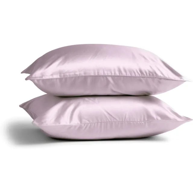 Silk Heaven 2x Zijden Kussensloop 50x70cm Vintage Roze Ritssluiting 22 Momme - Kussensloop set - Luxe Silk Kussensloop 100% moerbei zijde - Zijde kussensloop - Silk Heaven - 50x70cm / Ritssluiting Oudroze