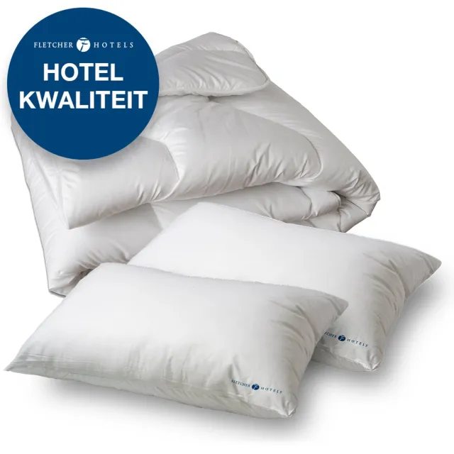 Fletcher Hotels Dekbedset - 140 x 200 - Hotelkwaliteit - Anti-allergisch - All-season - Makkelijk Wasbaar Wit