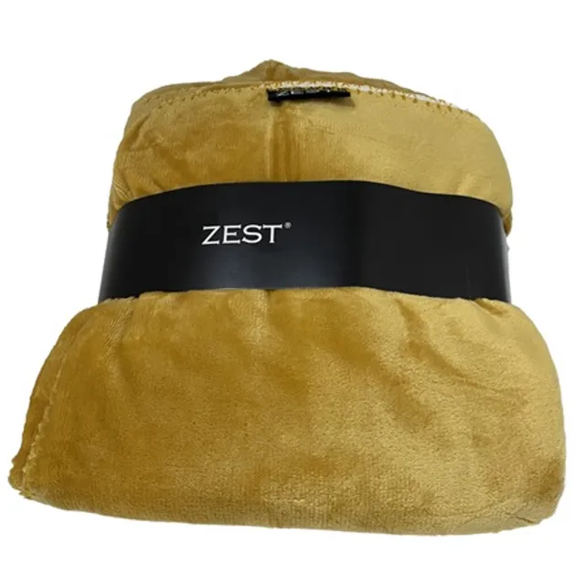 Zest Fleece Plaid 125x150cm Oker Geel merk: Zest Okergeel