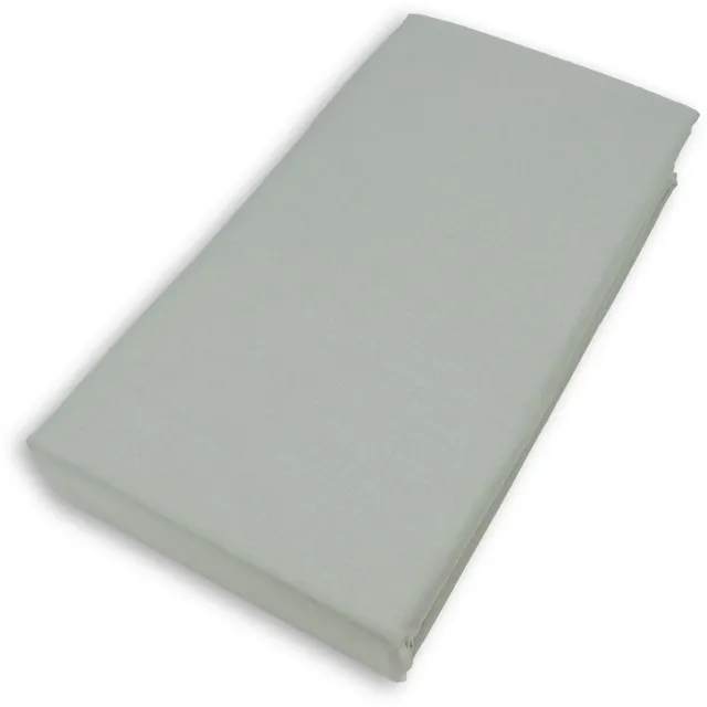 Tuur Hoeslaken 160x200x30 cm - Biokatoen GOTS - Tweepersoons - Groen Peaceful Green