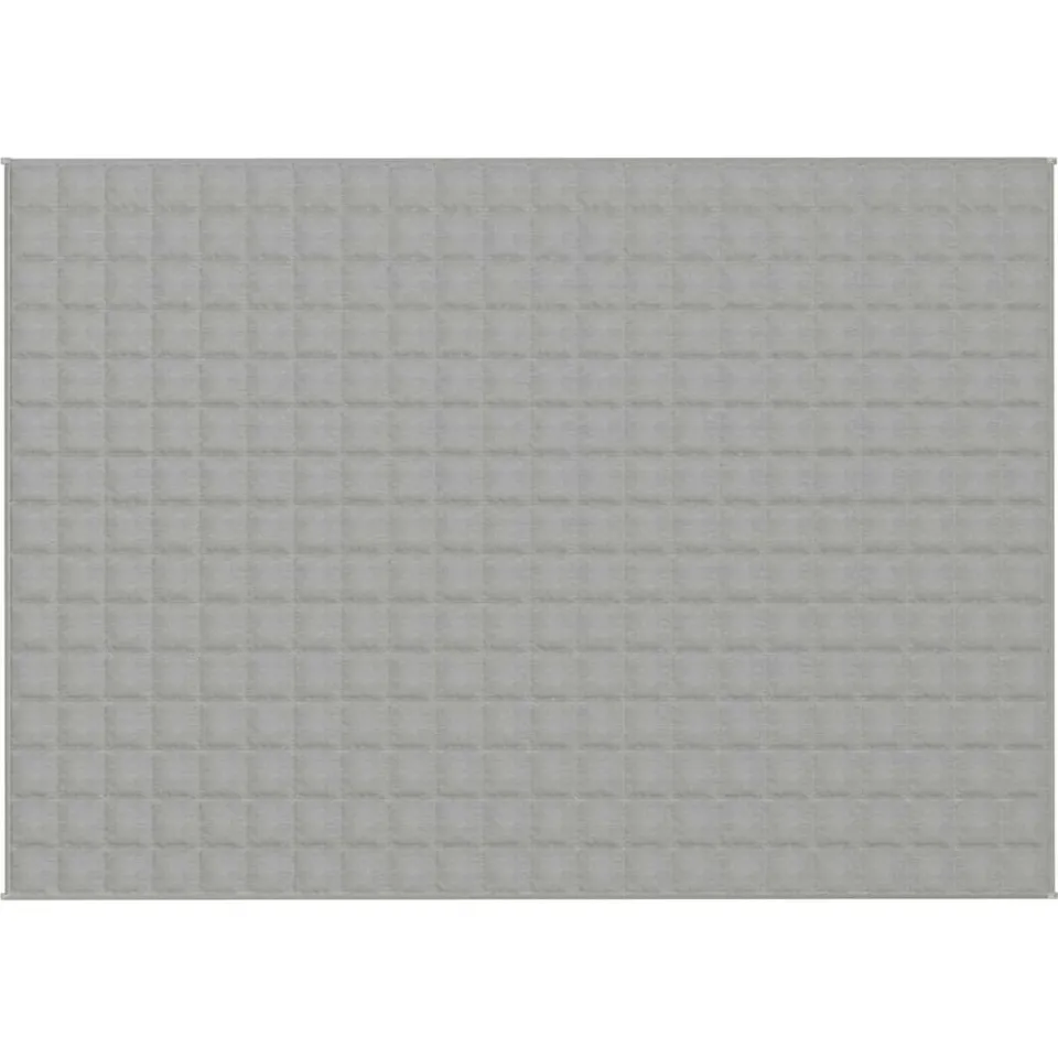 vidaXL Verzwaringsdeken 155x220 cm 7 kg stof grijs