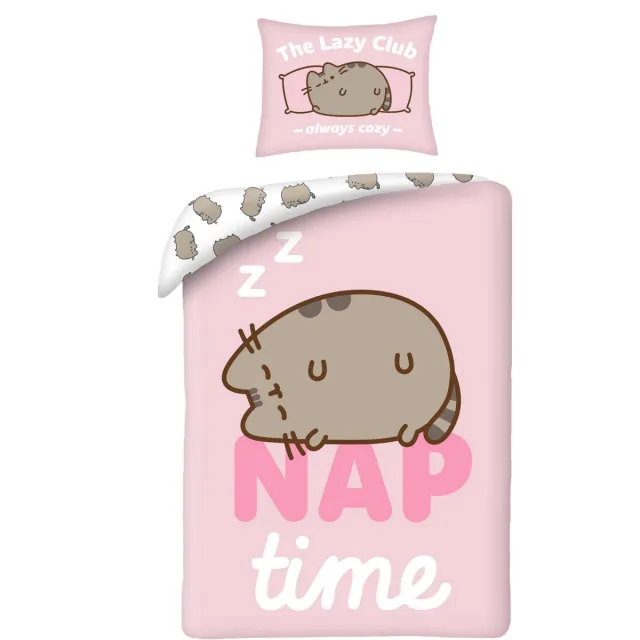 Pusheen Dekbedovertrek Nap Time - 140 x 200 cm + 70 x 90 cm - Polyester Roze