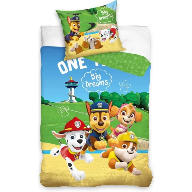PAW Patrol Dare to Dream Big dekbedovertrek 140 x 200 cm - 65 x 65 cm Katoen Multicolor