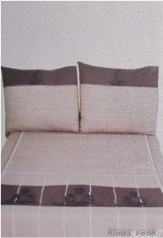 Refined Nobla Dekbedovertrek - Eenpersoons - 140x200/220 cm - Bruin