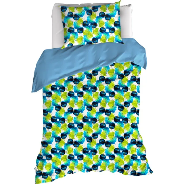 De Witte Lietaer Dekbedovertrek Whimsy, Blue Blizzard - Katoen Percal