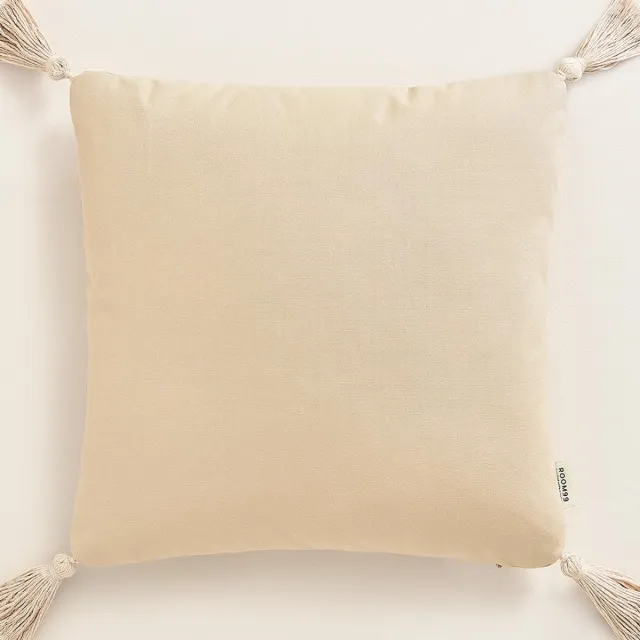 Ibenzoa Decoratieve katoenen kussensloop met franjes voor een boho uitstraling verschillende kleuren