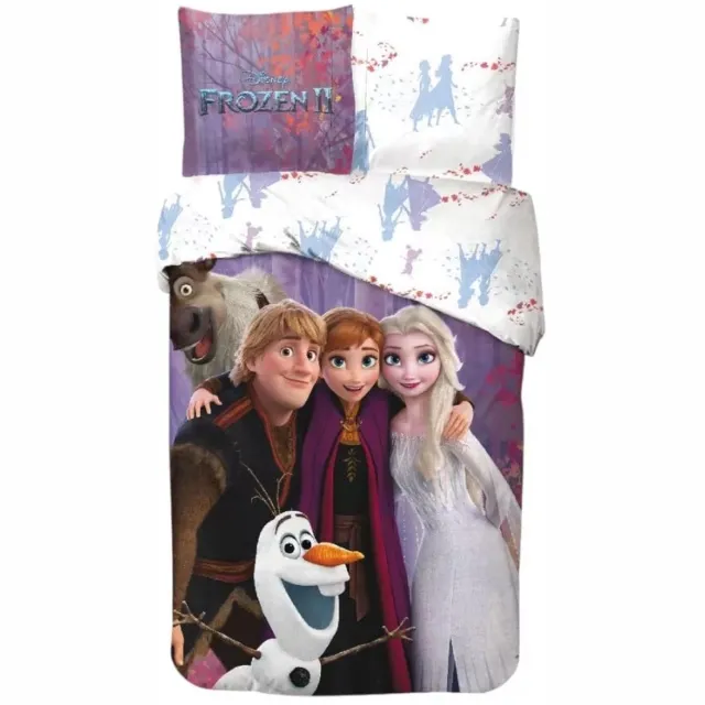 Disney Frozen Frozen Dekbedovertrek Magic Team 140 x 200 cm - katoen - 65 x 65 cm Multicolor