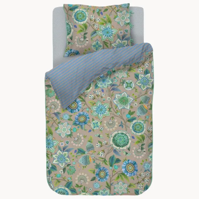 Pip Studio Katoenen perkal dekbedovertrekset Viva La Vida Blauw