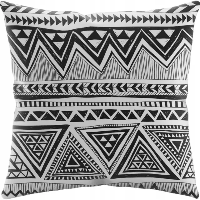 ASDIVA Decoratieve Kussenhoes 43x43cm Zacht Velvet Asymmetrische Driehoeken Grijs
