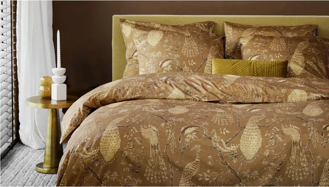 Damai Flamand - Dekbedovertrek - Satijn - 200x200/220 cm - Gold Ocre