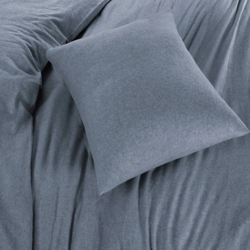 NOUS Living flanellen dekbedovertrek eenpersoons blauw, foto 4