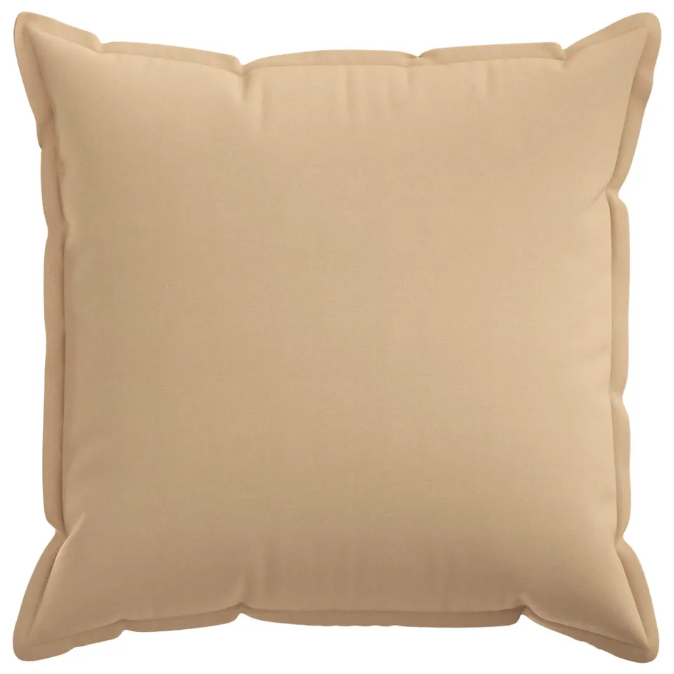 vidaXL Kussensloop 2 st HOUTEN Crèmekleurig 65 x 65 cm Faux Linnen