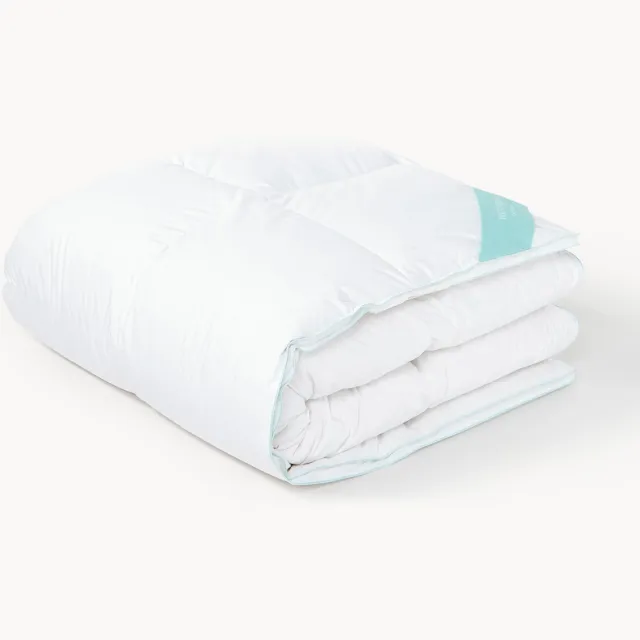 Westwing Collection Zuiver donzen cassette-dekbed Premium, extra warm Wit