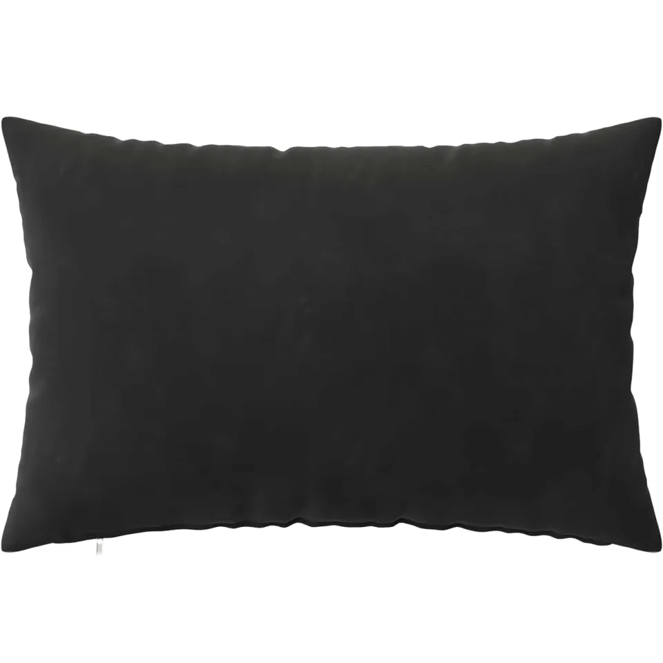 vidaXL Kussensloop 6 st HEERLEN Zwart 50 x 70 cm fluweel