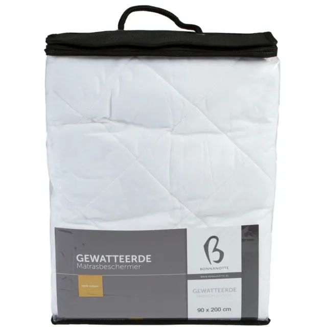 Bonnanotte Gewatteerd Hoeslaken - Wit 100x200