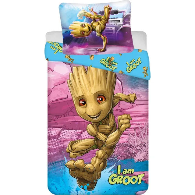 Groot Dekbedovertrek Flora Colossus - Eenpersoons - 140 x 200 + 70 x 90 cm - Katoen Multi