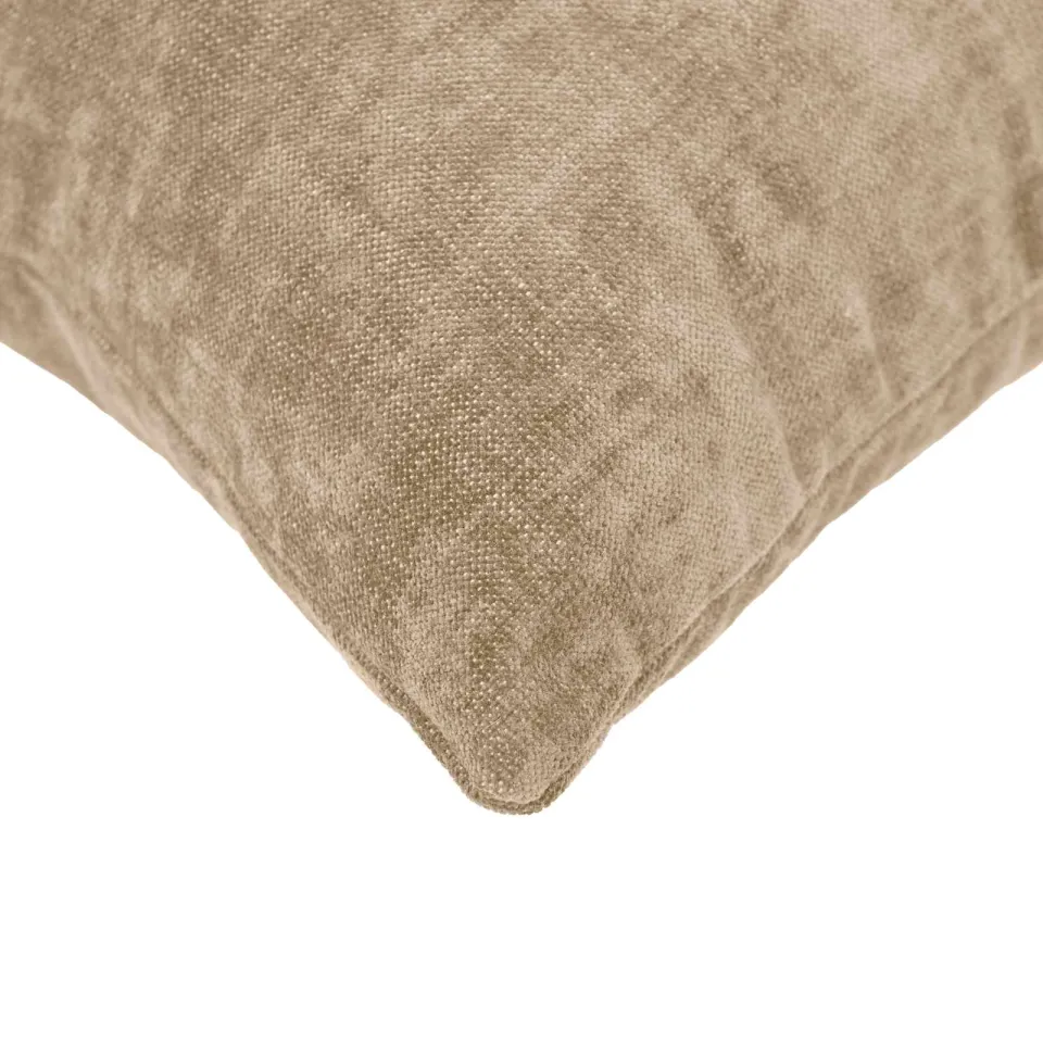 vidaXL Kussensloop 2 st HEERLEN Taupe 40 x 40 cm Chenille Stof, foto 4