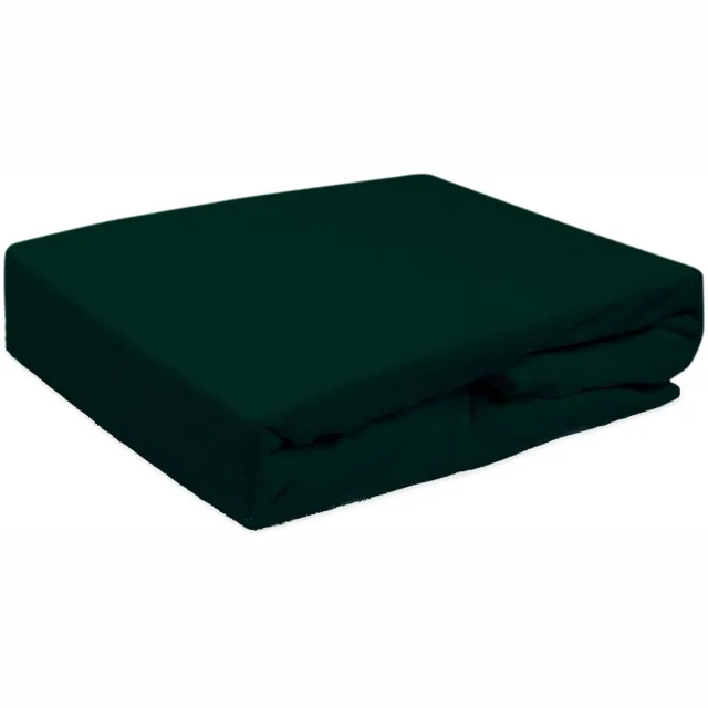 Darymex Frotte Hoeslaken 180x200 cm - Met Elastiek Rondom - Donkergroen - Extra Zware Kwaliteit