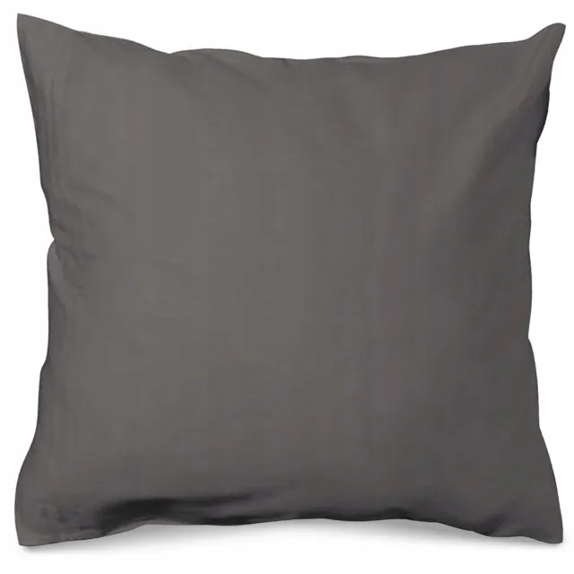 Matex Kussensloop Satin 50x60cm Donkergrijs Katoen