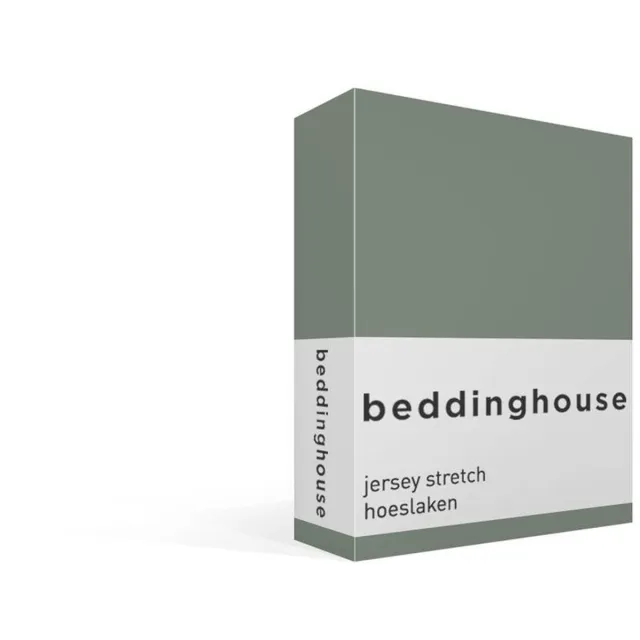 Beddinghouse katoen - Hoeslaken - 140 x 200/220 cm Pocket depth: 40 cm - Groen