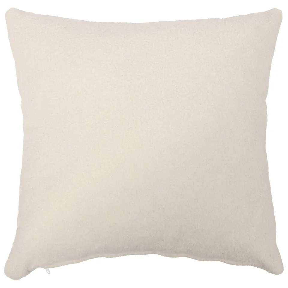 vidaXL Kussensloop 12 st HEERLEN Crèmekleurig 40 x 40 cm Bouclé