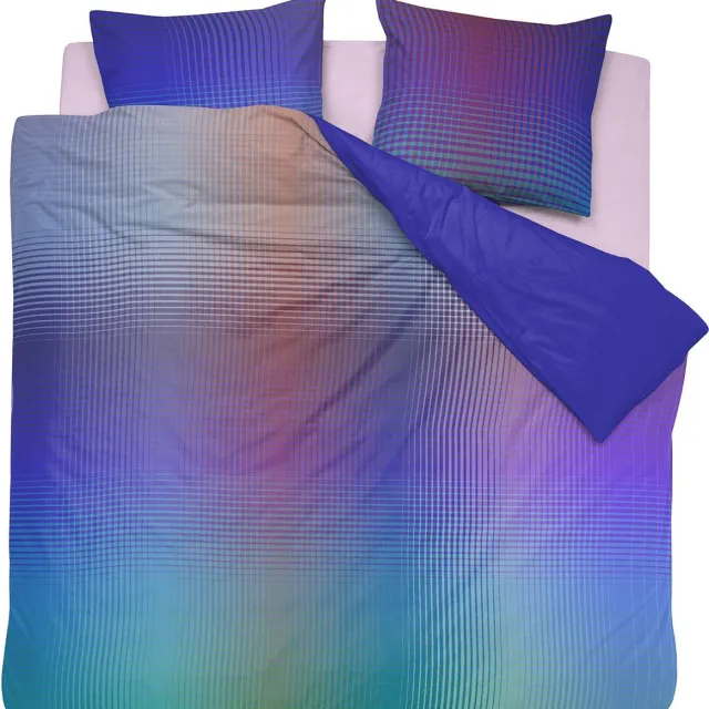 Damai dekbedovertrek Rainbow - Satijn - 200x200/220 cm - Violet + 2 kussenslopen 60x70