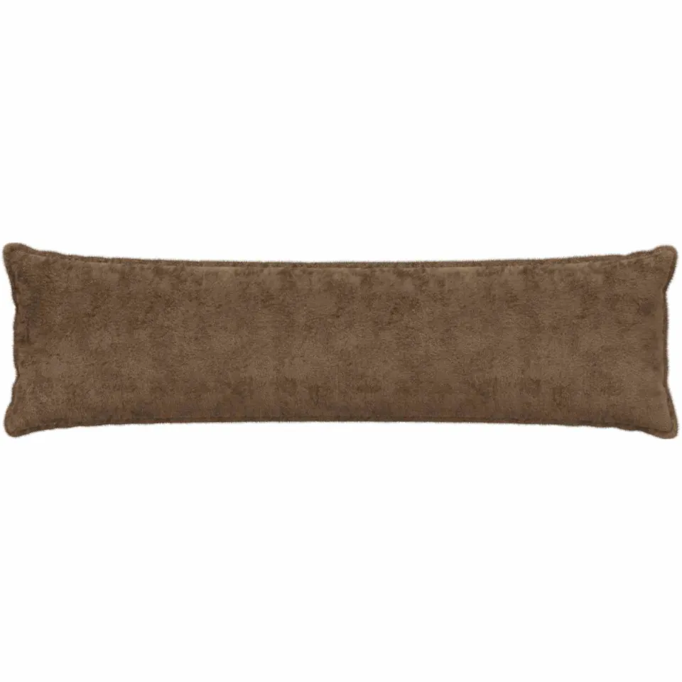 vidaXL Kussensloop HOUTEN Licht Bruin 40 x 145 cm Nep Konijnenbont