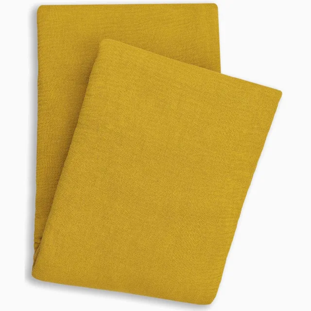 YELLOW HAVE A SUITE NIGHT Yellow ICA Plaid - 100% Katoen - 140x200 cm - Goud