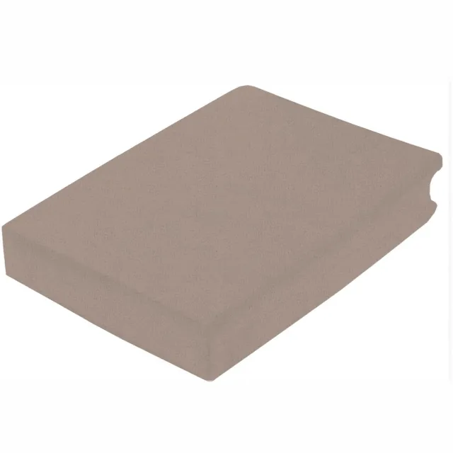 Princess Line Luxe Flanel Hoeslaken 2-Persoons - 160x200 cm - Extra Zacht & Warm - 100% Katoen - Taupe - Strijkvrij - Rondom Elastiek - Hoekhoogte 28 cm