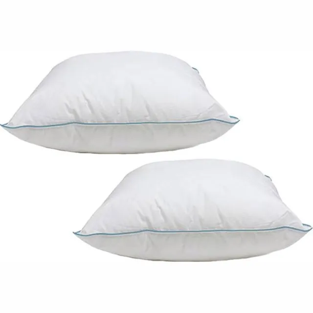 Slaap Vaak Klaas Vaak Hoofdkussen Set (2 Stuks) - Puntkussen - Dreampearls - 60x60 cm (BE) - Wit