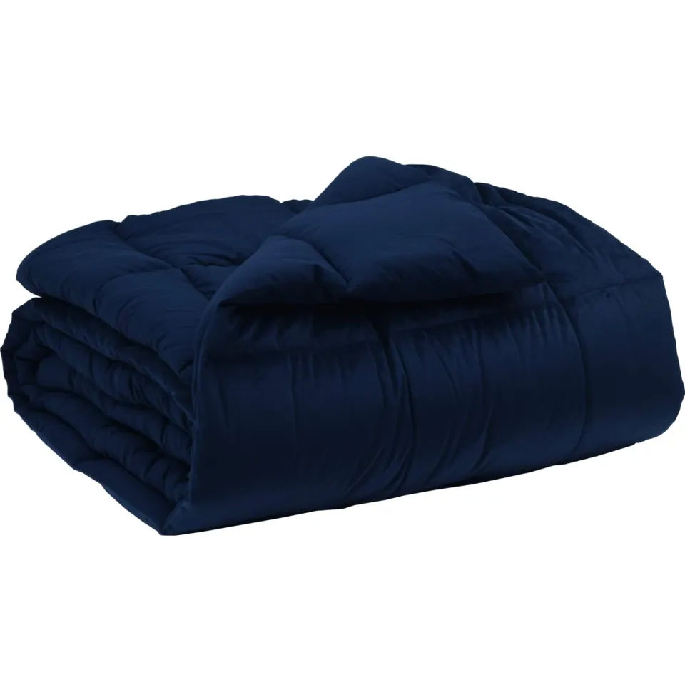vidaXL Winter Dekbed 155 x 200 cm Winter Microfiber (100% polyester) blauw, foto 3