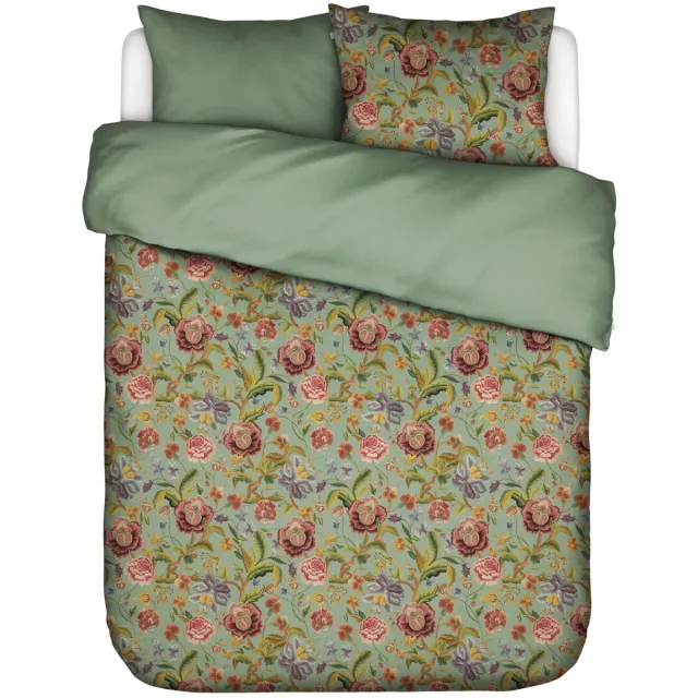 Essenza lyocell-katoenmix dekbedovertrek coletta basil green, foto 3