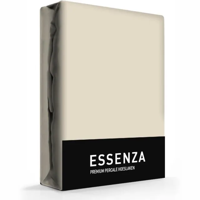 Essenza Premium - Hoeslaken - Percale katoen - 90 x 220 - Extra Hoog - Beige