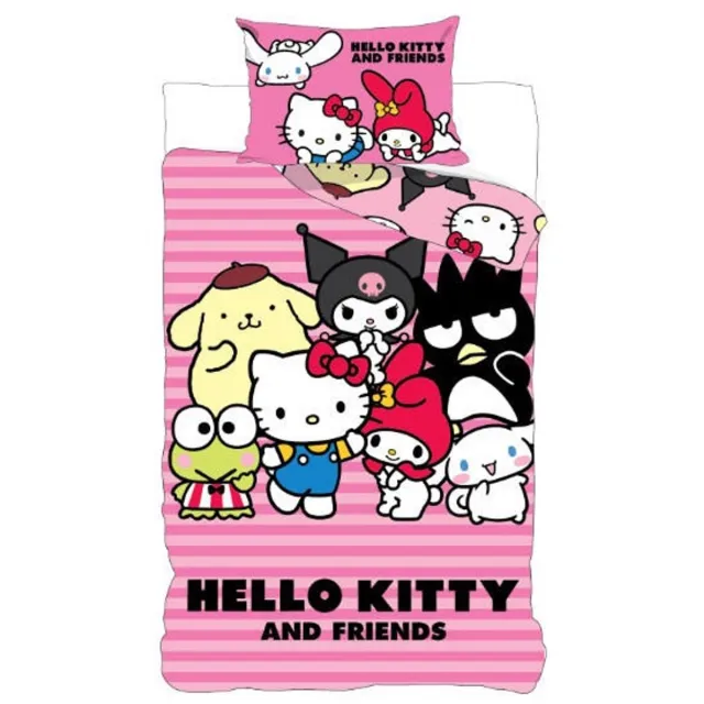 Hello Kitty friends 100 x 135 - 40 x 60Cm Katoen Multi