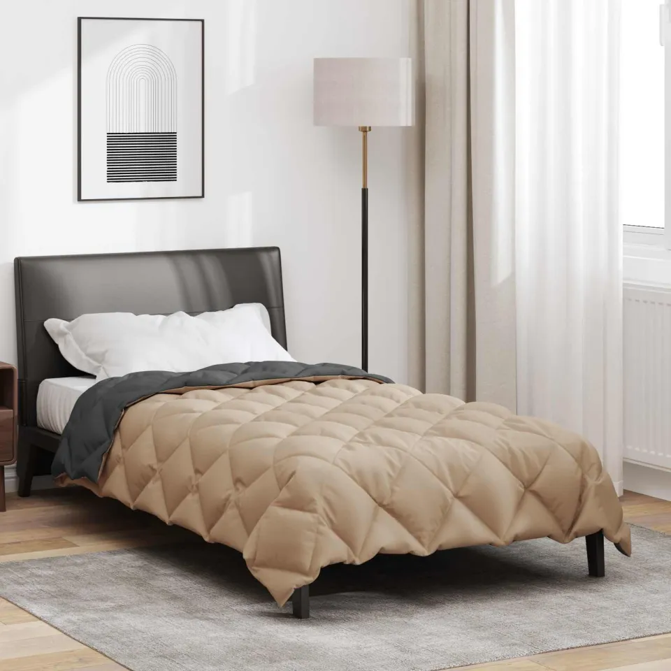 vidaXL Winter Dekbed 155 x 220 cm 450 gsm Microvezel anthraciet, foto 4