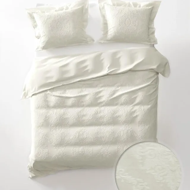 Yellow Babet Dekbedovertrek - Litsjumeaux - 240x200/220 cm - Off White off wit