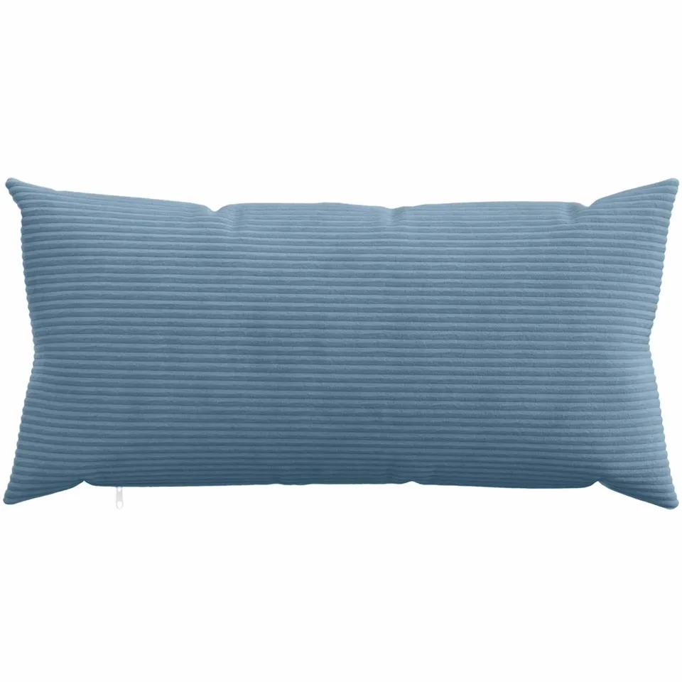 vidaXL Kussensloop 12 st HEERLEN Blauw 40 x 80 cm corduroy