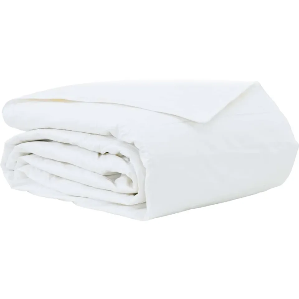 vidaXL Zomer Dekbed 240 x 220 cm Zomer Veren Wit Ademend