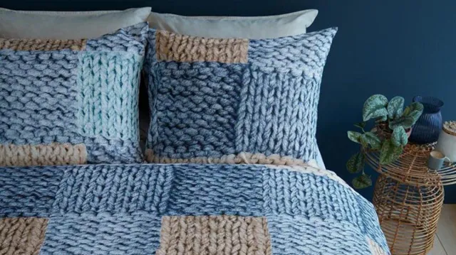 Ariadne At Home Wool Shades dekbedovertrek - Blauw