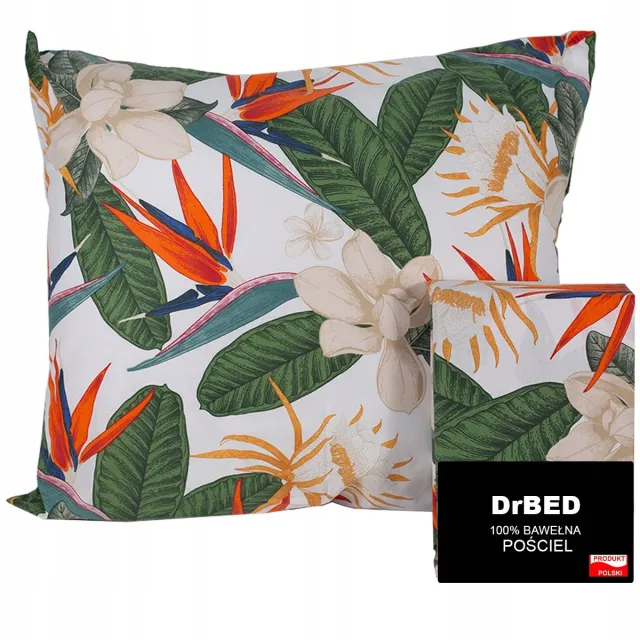 DrBED Serie - Satijnen Katoenen Beddengoedset - 160x200cm - Tropisch Motief Exotisch