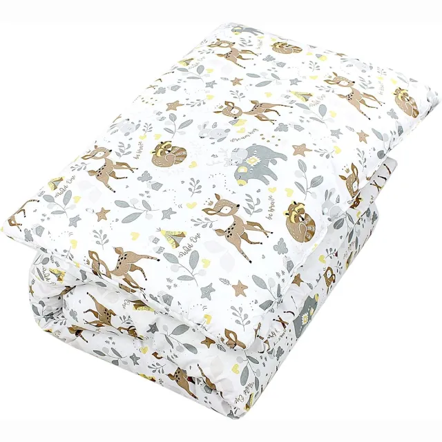 Ibenzoa Zachte en Comfortabele Kinderbeddengoedel Set met Diverse Wilde Dier Motieven - Geschikt voor het Hele Jaar wit