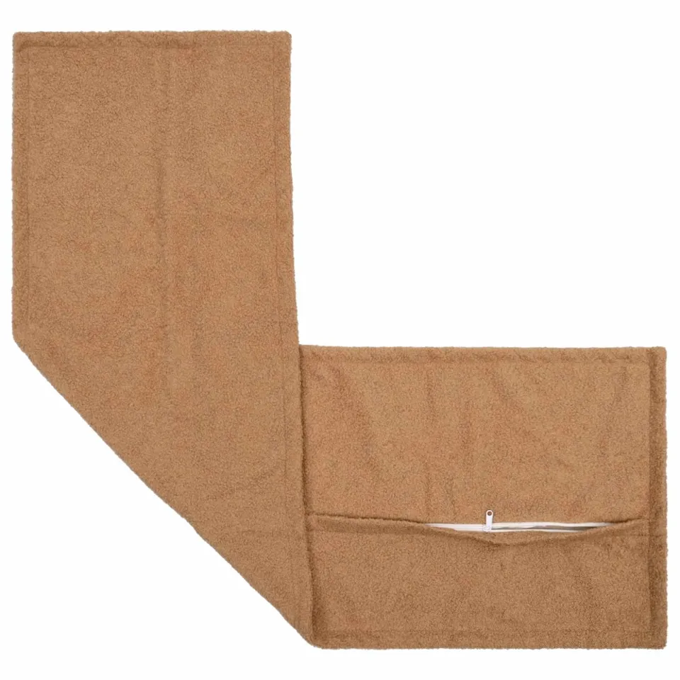 vidaXL Kussensloop HOUTEN Beige 40 x 145 cm Bouclé, foto 4