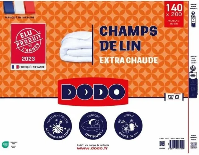 Dodo Dekbed DODO Champs de Lin 140 x 200 cm Wit 450 g/m²